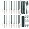 vidaXL gelast draadhek met grondpennen 50 x 0,8 m PVC-gecoate Staal