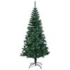 vidaXL Kunstkerstboom met iriserende uiteinden 120 cm PVC groen