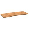 vidaXL Bureaublad rechthoekig 120x50x2,5 cm eikenhout lichtbruin