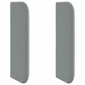 vidaXL Hoofdbord oor met hoofdeinde Grijs 40,5 x 40,5 x 4 cm Stof