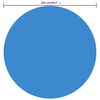 vidaXL Solar zwembadfolie drijvend rond 250 cm PE blauw