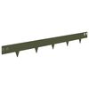 vidaXL Gazonrand 20 pcs 100 x 12 cm Staal Olijfgroen