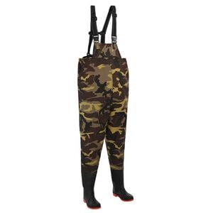 vidaXL Chest Waders met laarzen Maat 39 Camouflage