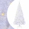 vidaXL Kunstkerstboom met 300 LED Wit 210 cm PVC en staal