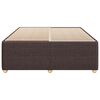 vidaXL Bedframe zonder matras stof donkerbruin 140x190 cm