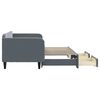 vidaXL Slaapbank onderschuifbed en lades 90x200 cm fluweel donkergrijs
