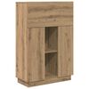 vidaXL Bureau Artisan Eiken Bewerkt hout 71,5 x 31,5 x 106,5 cm