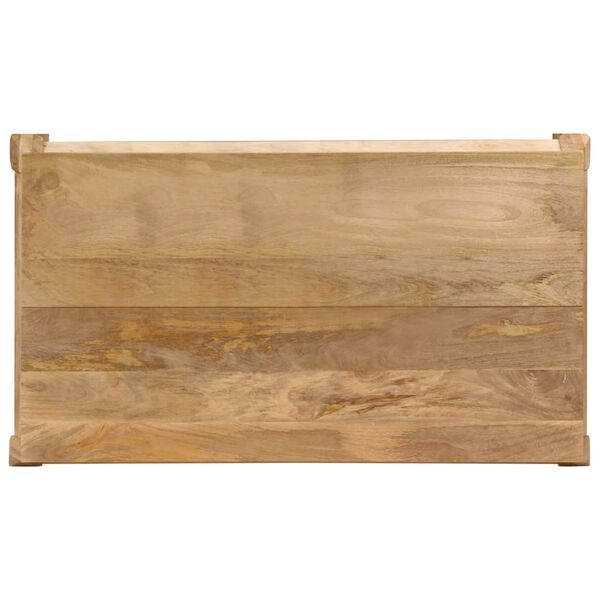 vidaXL Eettafel 135x75x76 cm massief mangohout