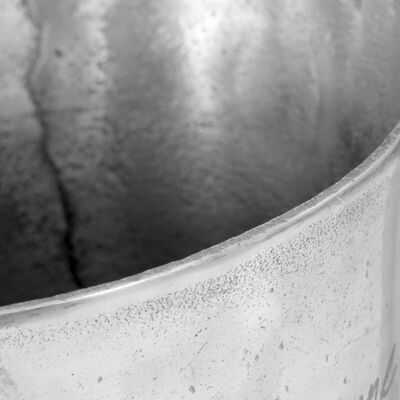 vidaXL Champagnekoeler 39x29x71 cm massief aluminium zilverkleurig