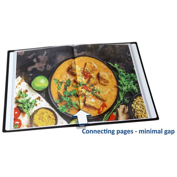 rillstab Portfoliomap met 20 hoezen en vooraanzicht A4 zwart