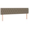 vidaXL Boxspring met matras en LED stof taupe 120x190 cm