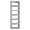 vidaXL Boekenkast/kamerscherm 60x30x198 cm betongrijs