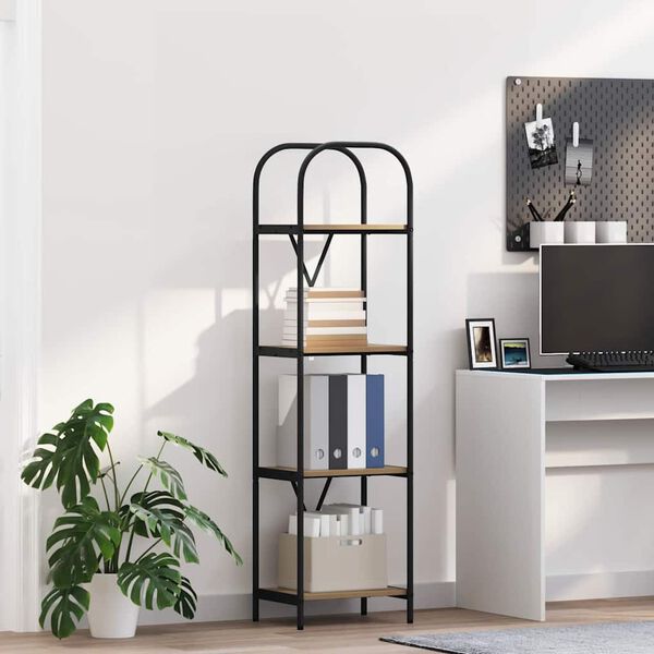 vidaXL Boekenkast Artisan Eiken 40 x 30 x 146 cm Bewerkt hout