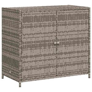 vidaXL Tuinkast 83x45x76 cm poly rattan grijs