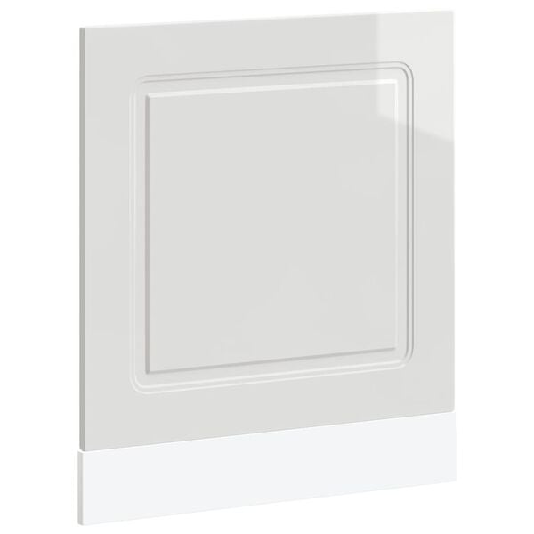 vidaXL Vaatwaspaneel Kalmar 60x1,5x57 cm bewerkt hout hoogglans wit