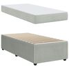 vidaXL Bedframe met matras Lichtgrijs 80 x 200 cm Stof