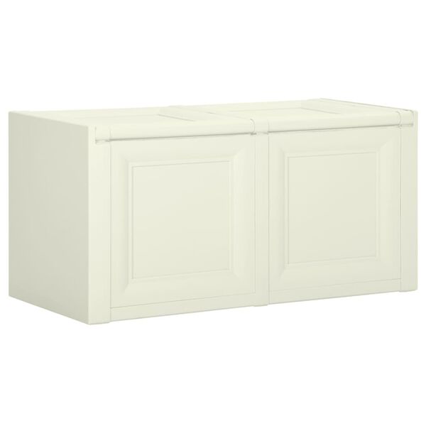 vidaXL Kussenbox 85 L 86x40x42 cm vanille-ijskleurig