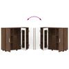 vidaXL Houten Kast Bruin Eiken 88,5 x 30,5 x 73 cm Bewerkt hout