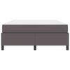 vidaXL Bedframe met matras Grijs 160 x 200 cm Stof