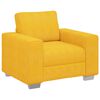 vidaXL Sofastoel Lichtgeel 100x77x82 cm Corduroy Stof