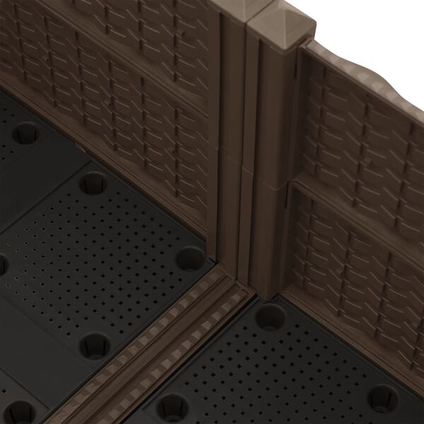 vidaXL Plantenbak verhoogd 80x80x23 cm polypropyleen