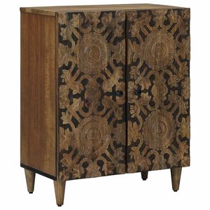 vidaXL Opslag Dressoir Bruin 60 x 33,5 x 75 cm Massief Mango Hout