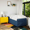 vidaXL Boxspring met matras stof blauw 90x190 cm