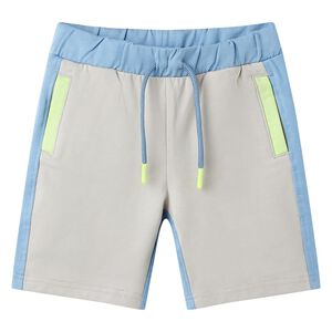 Kindershort met trekkoord 128 blauw