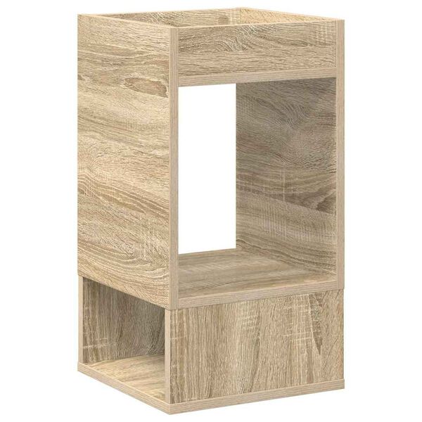vidaXL Bijzettafel Sonoma Eiken 30 x 30 x 56 cm Bewerkt hout