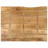 vidaXL Tafelblad met natuurlijke rand 110x80x2,5 cm massief mangohout