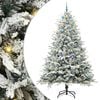 vidaXL Artificial Pre-lit Kerstboom met Ballenset Groen 240 cm