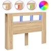 vidaXL Hoofdbord 140x18,5x103,5 cm bewerkt hout sonoma eikenkleurig