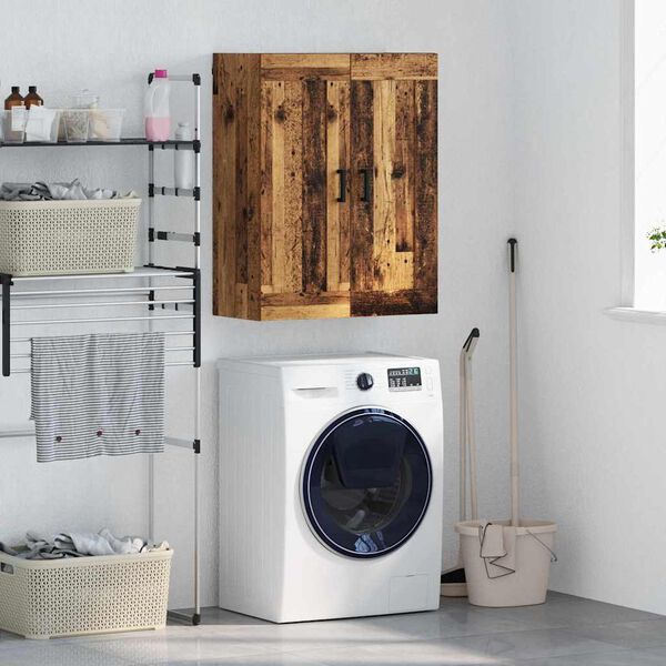 vidaXL Wandkast Oud Hout 69,5 x 34 x 90 cm Bewerkt hout