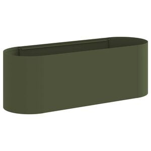 vidaXL Verhoogd Tuinbed Olijfgroen 120 x 40 x 40 cm