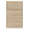 vidaXL Schoenenkast 63x24x103 cm bewerkt hout sonoma eikenkleurig
