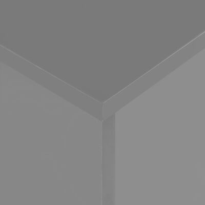 vidaXL Eettafel verlengbaar 175x90x75 cm hoogglans grijs