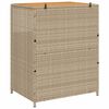 vidaXL Kast met plank Beige 70 x 50 x 87 cm Polyester en Roly Ratten