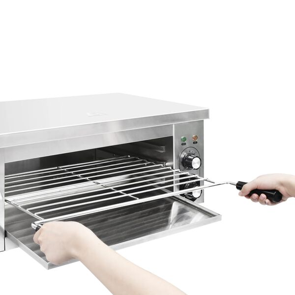 vidaXL Salamandergrill elektrisch gastronorm 2500 W roestvrij staal