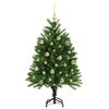 vidaXL Kerstboom met 150 LED met standaard Groen 120 cm PE