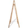 vidaXL Dubbele handdoekenladder met 5 tredes 50x160 cm bamboe