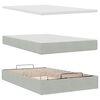 vidaXL Ottoman bed met matrassen 120x200cm fluweel lichtgrijs