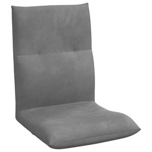 vidaXL Verstelbare vlo stoelen Donkergrijs Fluweel