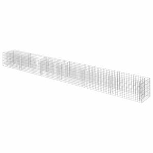 vidaXL Gabion plantenbak verhoogd 540x50x50 cm gegalvaniseerd staal