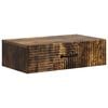 vidaXL Wandmontage Zijtafel Gerookt eiken 59 x 34,5 x 17 cm