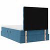 vidaXL Opbergbed met LED met matras Donkerblauw 120 x 200 cm Fluweel