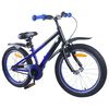 vidaXL Kinderfiets 20 Inch voor 6-11 jaar oud Blauw Zwart