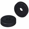vidaXL geschikt voor vlakke ringen 2 st Zwart &empty;15 x 3 mm