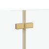 vidaXL Douche Omhulsel Goud 130 x 138 cm ESG-glas en aluminium