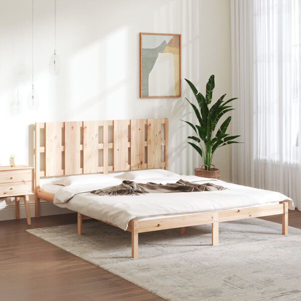 vidaXL Bedframe massief grenenhout 160x200 cm