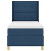 vidaXL Boxspringbed met matras met hoofdeinde Blauw 140 x 200 cm Stof
